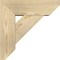 Ekena Millwork Traditional Slat Rough Sawn Bracket w/ Offset Brace, Douglas Fir, 6"W x 16"D x 16"H BKT0604X16X16TRA06RDF - alternate 2
